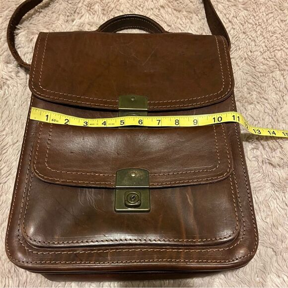 Original Ruitertassen brown leather crossbody briefcase satchel Bag - Picture 13 of 15